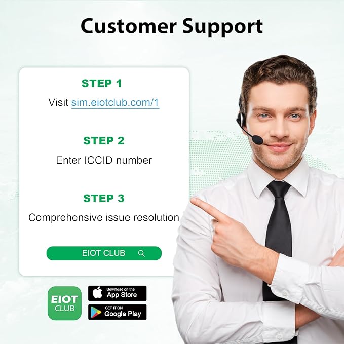 EIOTCLUB Data Only SIM Card - 25GB/30Day | USA Coverage, 5G/4G LTE SIM Card Works with Routers, WiFi Hotspots, Laptops, Tablets, Phone, 3-in-1 SIM (No Contract)