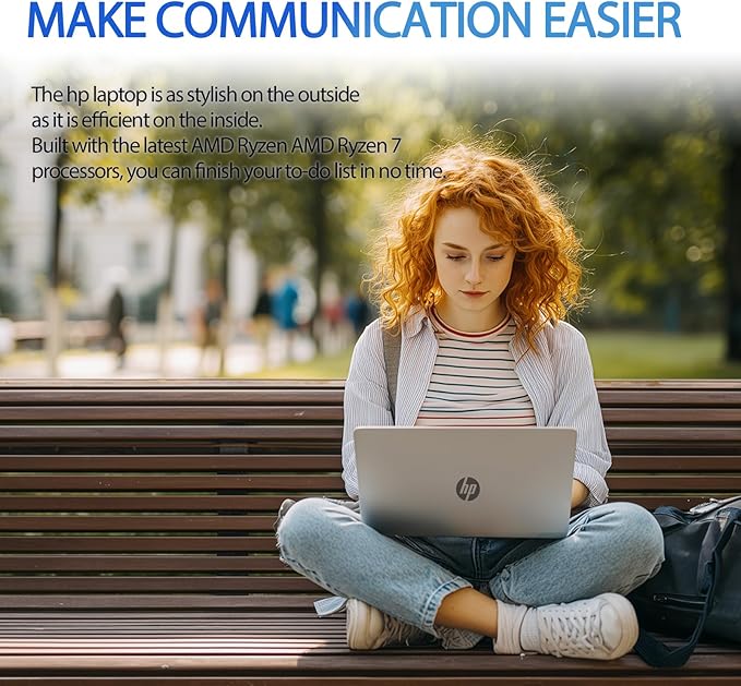 HP Flagship 15.6" Touchscreen Business Laptop, AMD Ryzen 7 7730U, FHD Anti-Glare Display, AMD Radeon GPU, AI Noise Reduction, Lightweight, Copilot, Wi-Fi 6, Win 11 Pro, 32GB RAM, 1TB SSD, Accessories