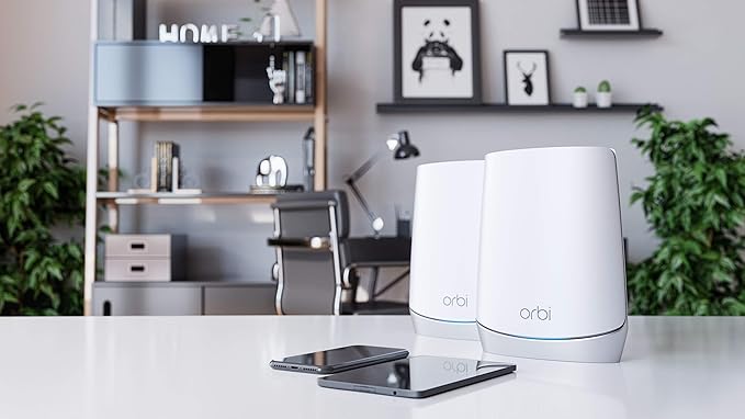 NETGEAR Orbi Whole Home Tri-Band Mesh WiFi 6 System (RBK752) – Router with 1 Satellite Extender | Coverage up to 5,000 sq. ft., 40 Devices | AX4200 (Up to 4.2Gbps)