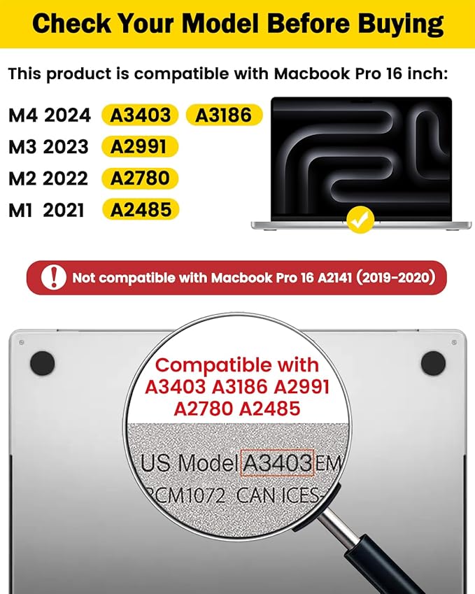 F FORITO 360° Privacy Screen Protector Compatible with MacBook Pro 16 inch (2024, 2023, 2022, 2021, M4, M3, M2, M1, Pro, Max), Anti Peeping Anti Glare Anti Blue Light Laptop Privacy Screen Shield