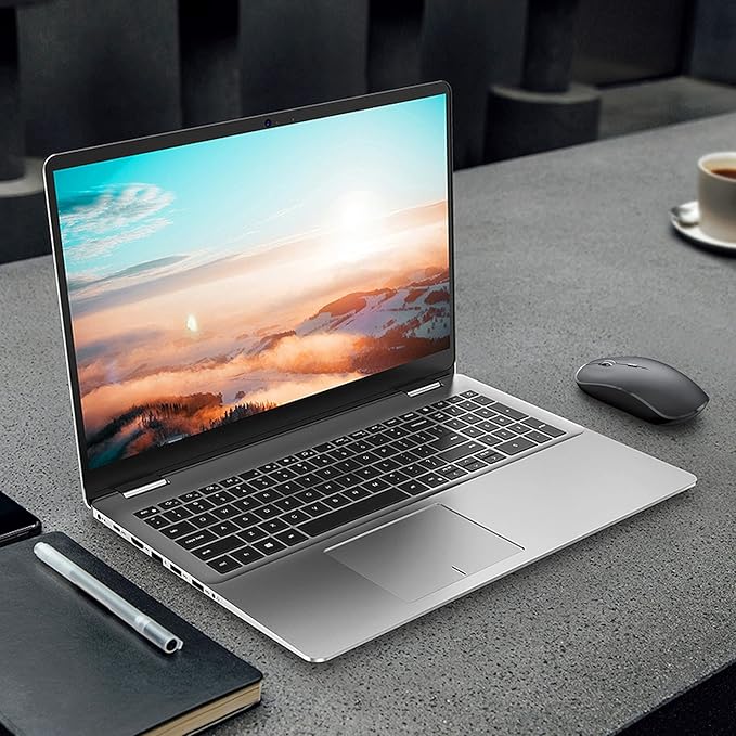 JOYACCESS Wireless Mouse, 2.4G Portable Slim Silent Computer Mouse Wireless with USB Nano Receiver, 2400 DPI, for Notebook, Laptop, PC - Black