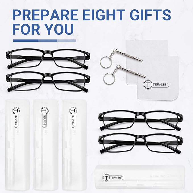 TERAISE Fashion Anti-blue light Reading Glasses Men Women Computer Reader