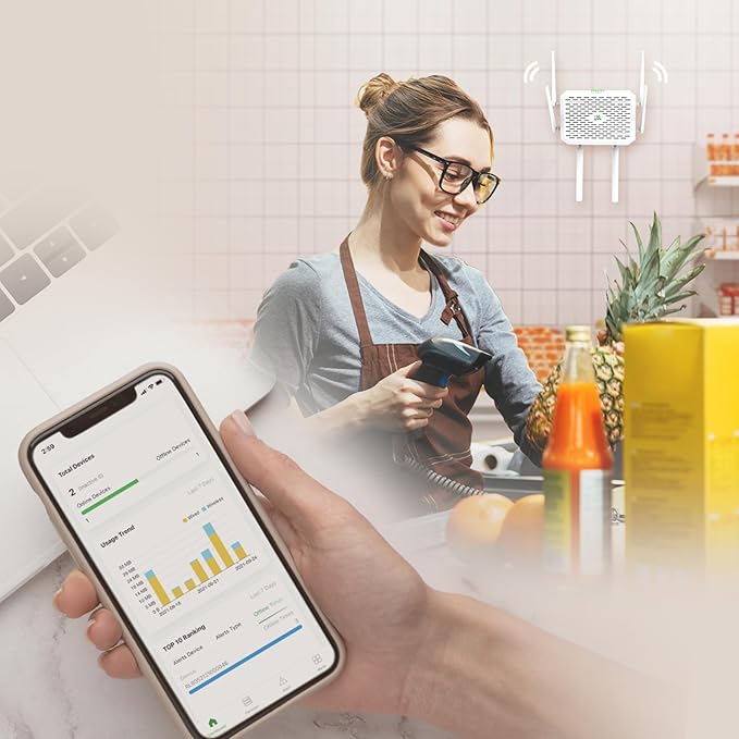 InHand Networks 5G NR FWA02 Cellular Cloud-Managed Router,Fast Wi-Fi 6, Multi-WAN, Detachable Antennas,Dual SIM, Built-in VPN, Data encryption, Secure Internet, Support Verizon