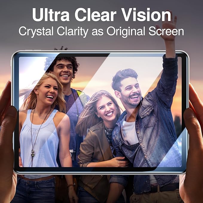SMARTDEVIL Screen Protector for iPad Mini 7th/6th Generation(8.3 inch, 2024/2021) with Easy Installation Frame, 9H Clear Tempered Glass Film, Anti-Shatter, 2 Pack