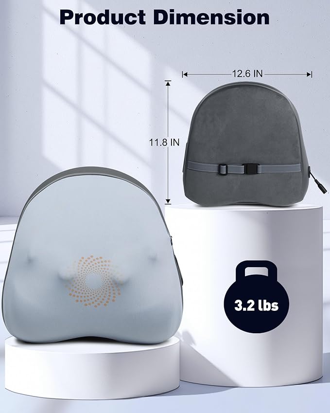 Shiatsu Back and Neck Massager with Heat – Deep Kneading Massage Pillow for Relaxation – Corded Design for Full Body Use – Gift for Loved Ones