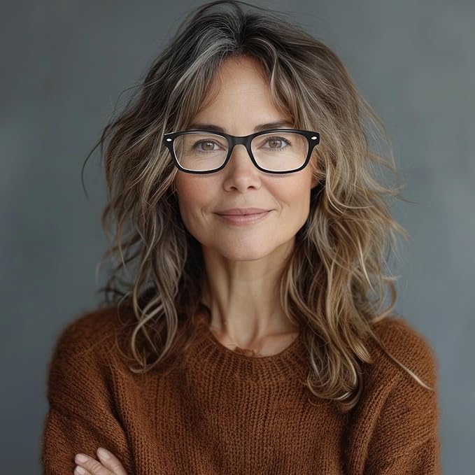 6 Pack Reading Glasses for Women Men Blue Light Blocking Spring Hinge Computer Readers, Anti Eyestrain/Glare