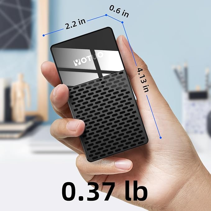 All-in-One Portable SSD 1TB, Up to 1050MB/s, USB-C External Solid-State Drive with Multi-Port USB 3.2 Hub and SD/TF Card Reader. Docking Station with iPhone 17/PC/Laptop/Mac/Windows/Android/iOS.