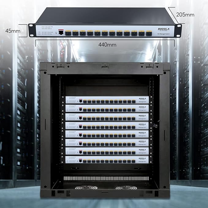 12 Port 10G SFP+ Smart Switch| L2/L3+ Smart Managed | DoS Attack Prevention | IPv6 | Static Routing | L2/L3QoS, IGMP & LAG | Limited Lifetime Protection Managed Ethernet Switch …