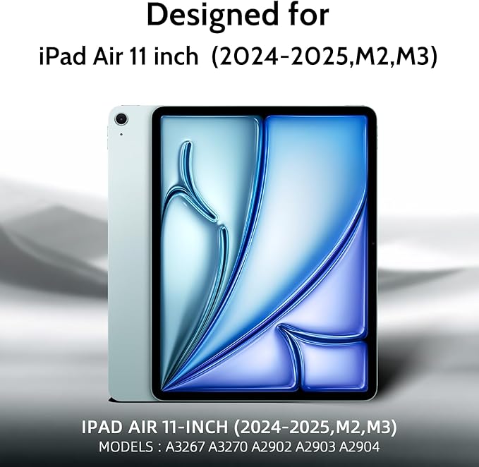 Magnetic Privacy Screen Protector for iPad Air 11 Inch 2024/2025 (M2/M3, 6th/7th Gen), Removable Anti Blue Light Glare Spy Private Filter, High Sensitive Bubble-Free Black Security Screen