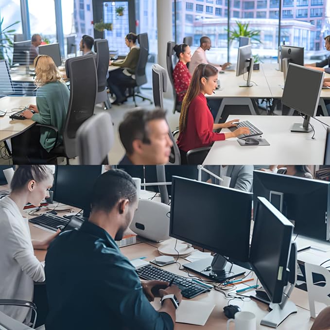 RedANGEL Computer Privacy Screen Protector for 27 Inches Monitor Anti Blue Light 16:9 Widescreen Filter Hanging Type Anti Scratch Easy Installation Shield for Desktop Computer