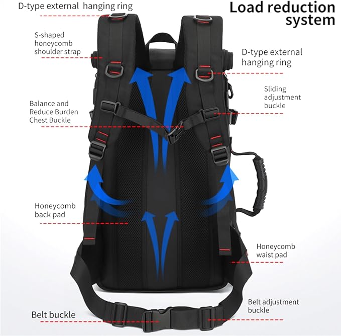 Travel Backpack for Men & Women, 35L Large Backpack Fit for 15 Inch Laptop Durable Convertible Duffle Bag with Shoe Compartment, Wet Pocket