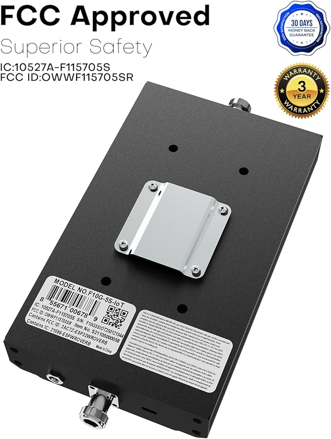 Hiboost Cell Phone Signal Booster for Home and Office, 4,000 sq ft, Boost 5G 4G LTE Data for Verizon AT&T and All U.S. Carriers, FCC Approved