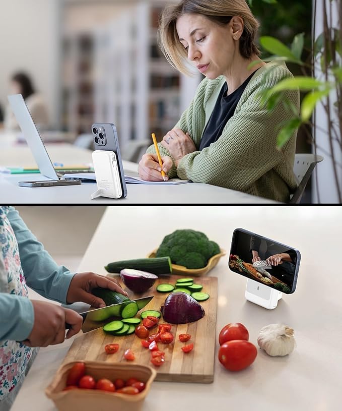 Magnetic Power Bank 12000mAh for Magsafe Portable Charger, 22.5W Fast Charger Wireless Battery Pack with Built in Cables, for iPhone 16/16 Plus/16 Pro/16 Pro Max iPhone 15/14/13/12 Series