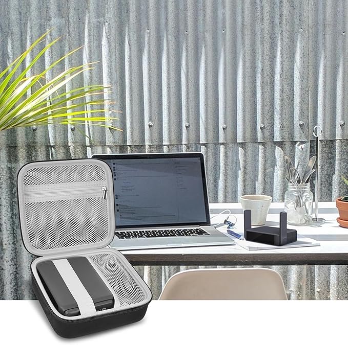 Case Compatible with GL-BE3600/SFT1200/ MT3000/ AXT1800/ MT1300/ A1300 for Glinet Travel Router for Hotel WiFi, Portable Router Storage Holder for Gl.inet Slate 7 Router Accessories(Box Only) - Black