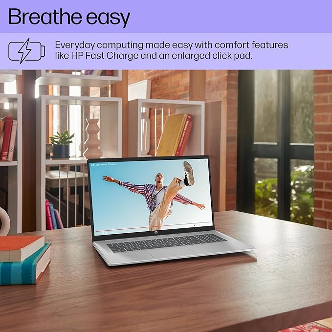 HP 2025 17.3 Touchscreen Laptop Computer, 17.3" 250 nits Anti-Glare Display, AMD Ryzen 5 (6-Core), 64GB RAM+2TB SSD, Windows 11 Pro, Fast Charge, AMD Radeon Graphics, Wi-Fi 6, w/Accessories