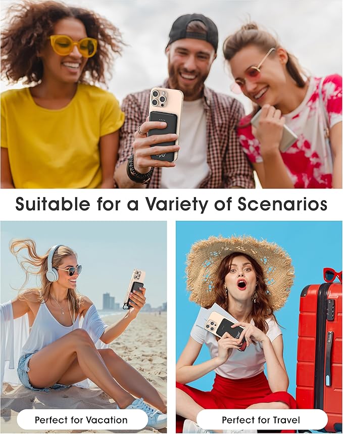 TG90° Portable Charger Power Bank,5000mAh Small Battery Pack with Built-in Foldable AC Wall Plug and Cables, Mini Battery Charger Compatible with iPhone 16 15 14 13 12 Samsung Google iPad etc