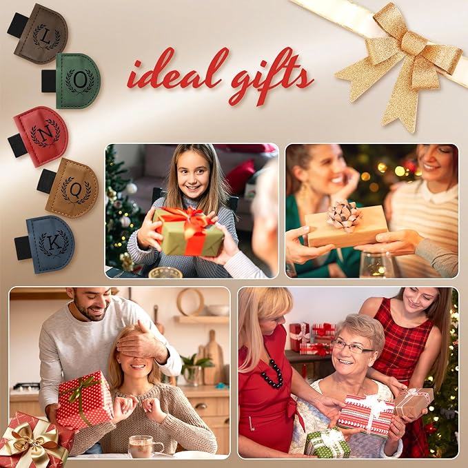 Personalized Bygone Mark Bookmark with Pen Holder,Engraving Leather Magnetic Bookmarks Vintage 26 Letters Name Initials Text Book Marker Clips Gifts for Reading Book Lovers Women (Brown, Z)