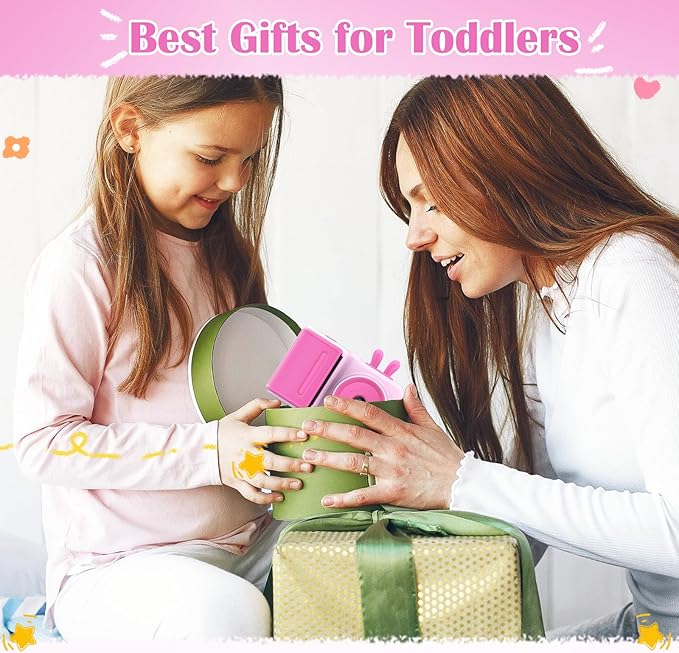 YINOCHE Kids Camera Instant Print, Camera for Kids with Printable Photos, Toddler Camera Toys for Children Ages 3-14, Digital Camera Birthday Gifts for Girls (Pink)