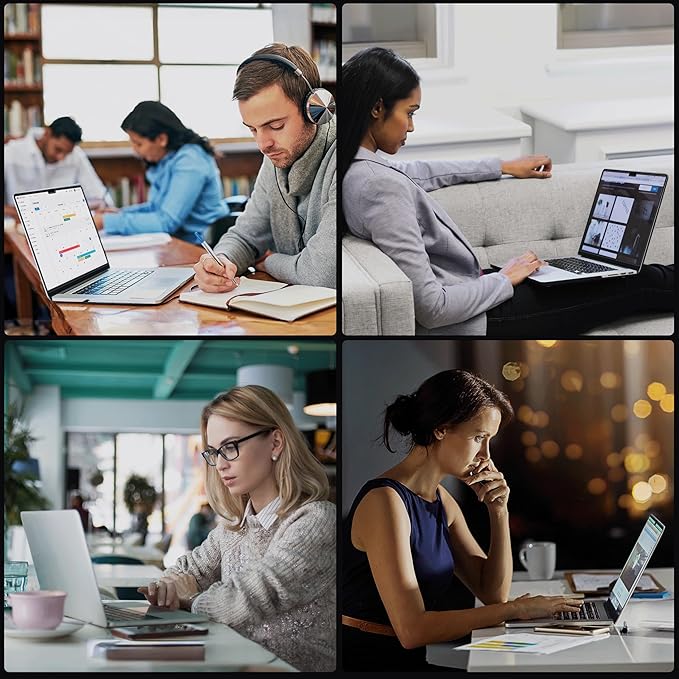 Magnetic Anti Blue Light Screen Protector for MacBook Pro 16 Inch (2021-2024, M1, M2, M3, M4), Removable Glare Filter for 16.2" Mac Laptop Computer