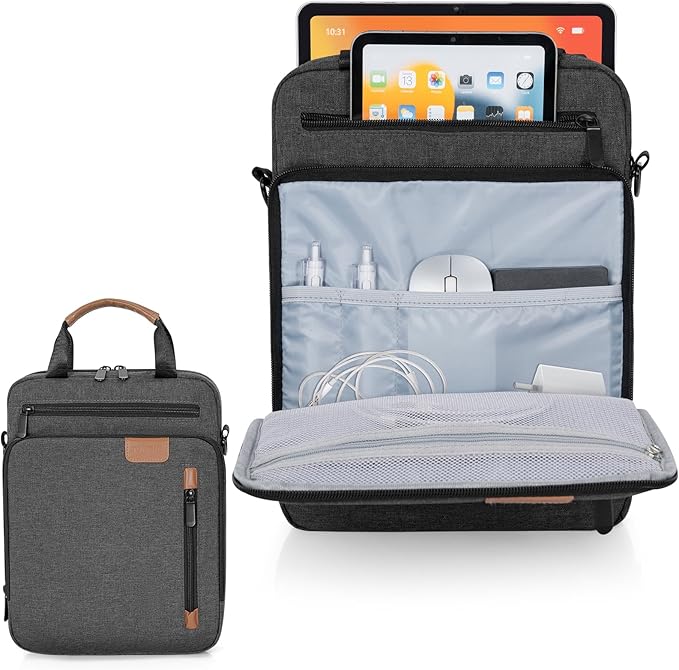 9-11 Inch Tablet Sleeve Bag,Padded Protective Travel Carrying Case for iPad Pro M4 11", iPad Air M2 5/4th 10.9", Air 3th 10.5", iPad 10th 10.9", 9/8/7th 10.2", Samsung Galaxy Tab A9+/A8/A7/S8/S7