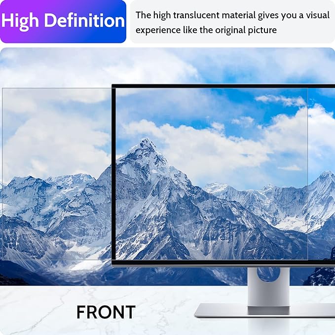 Computer Privacy Screen 34 Inch for 21:9 Curved Monitor, Removable 34inch Anti Blue Light Anti Glare Monitor Privacy Filter Shield