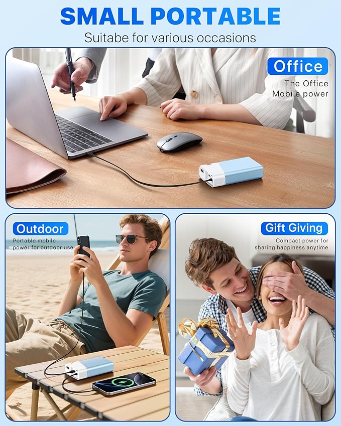 Portable Charger 20000mAh, 22.5W PD 3.0+QC 4.0 Super Fast Charging Power Bank, Cooler Aerospace Metal Case for iPhone 17 16 15 14, 13 Android, iPad, Samsung Google Tablet & More, Travel Essential