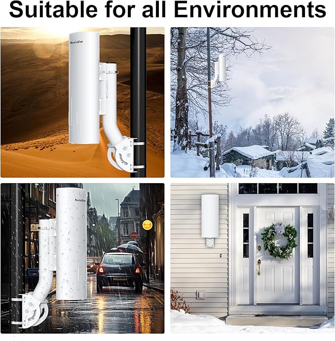 Point to Point Starlink Internet Wireless Long Range Transmission with Bracket Mount for Starlink Gen 3 Router, Starlink WiFi Extender, 5.8GHz 3KM 1000Mbps with 18dBi High Gain Antenna, 2 Pack