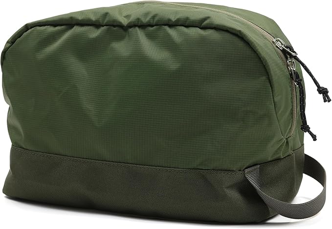 Travel Toiletry Bag 8L, Large Packing Cube with Waterproof TPU Wet/Dry Compartment (04 Forest Green)