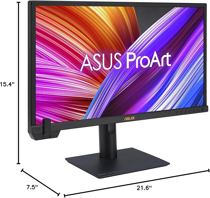 ASUS ProArt Display 24” 4K 12G-SDI HLG Professional Monitor (PA24US) - IPS, UHD (3840 x 2160), 99% Adobe RGB, 95% DCI-P3, ΔE < 1, USB-C, Built-in Motorized Colorimeter, Calman Ready, 3 Year Warranty