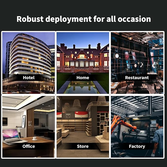 STEAMEMO 8 Port Gigabit Ethernet Unmanaged PoE Switch, 4 Gigabit PoE+ @65W Built-in Power, 2 Uplink Gigabit Port + 2 SFP Slot, VLAN Mode, 802.3af/at, Desktop/Wall-Mount, Plug & Play