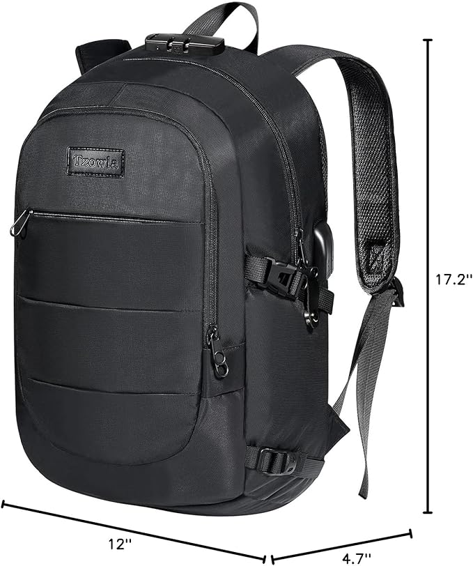 Tzowla 35 Liter Anti Theft with USB Charging Port Laptop Backpack