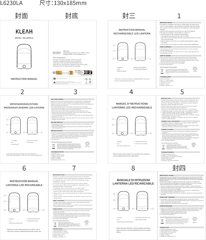 KLEAH Portable Cordless Lantern Table Lamp, 360° Portable Handle, Stepless Dimmer, Powerful Long-Lasting 50hrs, Rechargeable LED Lantern for Camping Bedroom Party, Blue