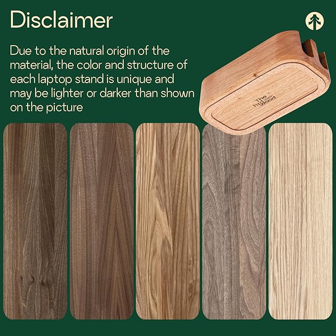 Dual Laptop Stand Vertical Laptop Holder - All MacBook Vertical Stand up to 0.7'' Thick - Handmade Holder Made of Natural Wood (Dual Walnut)