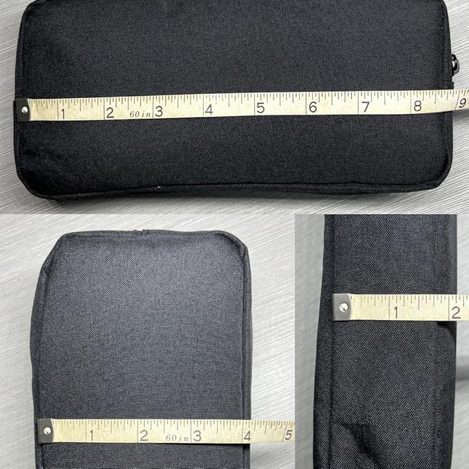 Universal Electronics/Accessories Soft Carrying Case Bag, Durable & Light-weight,Suitable for Out-going, Business, Travel and Cosmetics Kit (Big-Black)