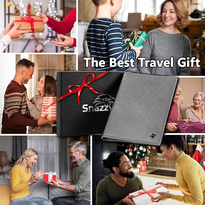 2 Passport Holder - Travel Essentials, RFID Blocking Wallet Credit Card Organiser, Plain Accessories Slim Cover For Men & Women