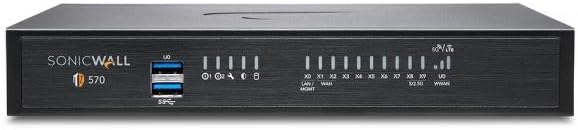 Sonicwall TZ570 Network Security Appliance (02-SSC-2833) | Next-Generation Firewall | Zero-Touch Deployment | 8X 1GbE Ports, 2X 5GbE Ports