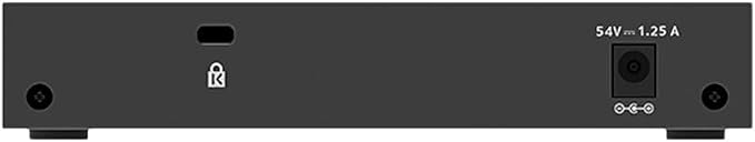 NETGEAR 5 Port PoE Gigabit Ethernet Easy Smart Managed Essentials Switch (GS305EP) - with 4 x PoE+ @ 63W, Desktop or Wall Mount