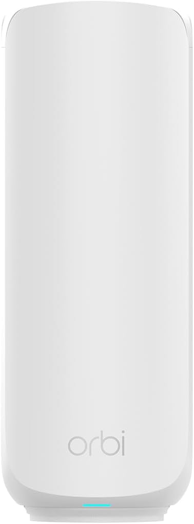 NETGEAR Orbi 370 Series (RBE370) Dual-Band WiFi 7 Mesh Network Add-on Satellite – Works with Orbi RBE372, RBE373, RBE374, Security Features, 5 Gbps, Adds Coverage up to 2,000 sq. ft., BE5000