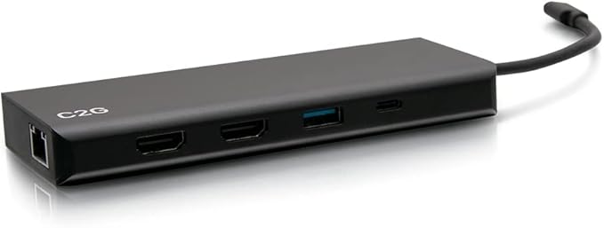 USB-C 9-in-1 Dual Display Docking Station with HDMI, Ethernet, USB, 3.5mm Audio and Power Delivery up to 60W - 4K 30Hz (TAA Compliant) - TAA Compliant