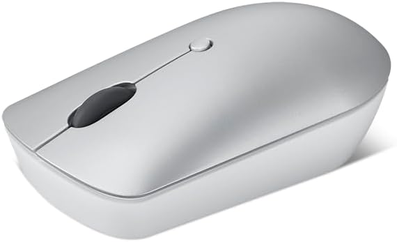 Lenovo 540 Wireless Computer Mouse for PC, Laptop, Computer with Windows or Chrome OS - 2.4 GHz USB-C Wireless Pairing Receiver - Compact Size - 18-Months Battery Life - Ambidextrous - Cloud Grey
