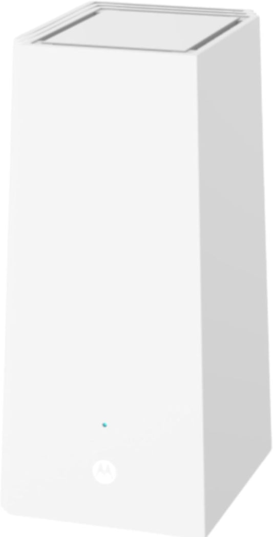 Motorola MQ20 WiFi 6E Router with Easy Mesh, Tri-Band 8.4 Gbps Speed, 3000 sq. ft Coverage, Advanced Parental Controls, Next-Gen Security & Seamless Device Management, White, Single Pack