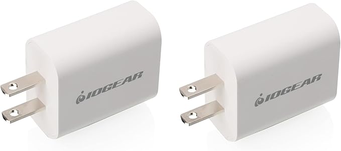 IOGEAR GearPower Compact USB-C 20W Charger 2-Pack - GPAWC20W2P