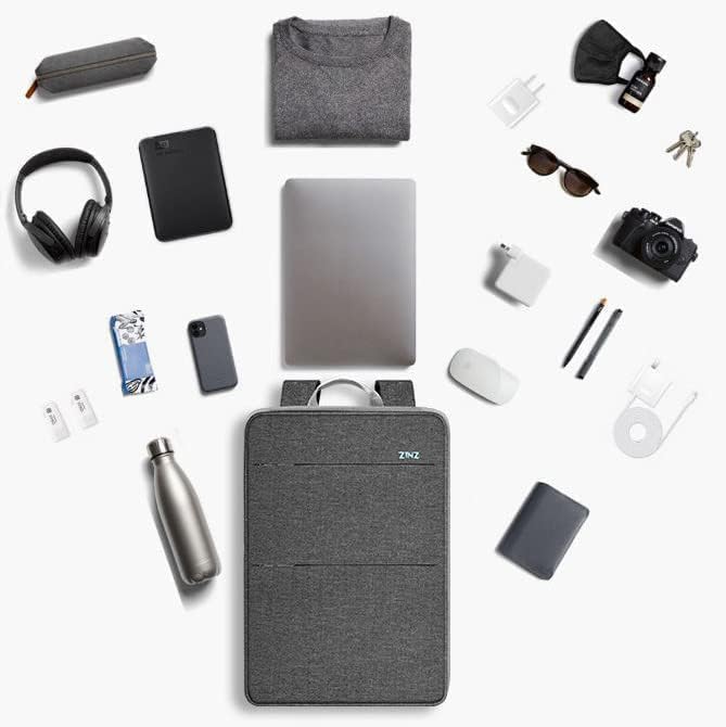 ZINZ Slim & Expandable Laptop Backpack Water Resistant Travel Backpack Compatible with MacBook Air/Pro 13-14 inch XPS 13 Surface 13.5" and Most 13-14 inch NoteBooks,G01Y01