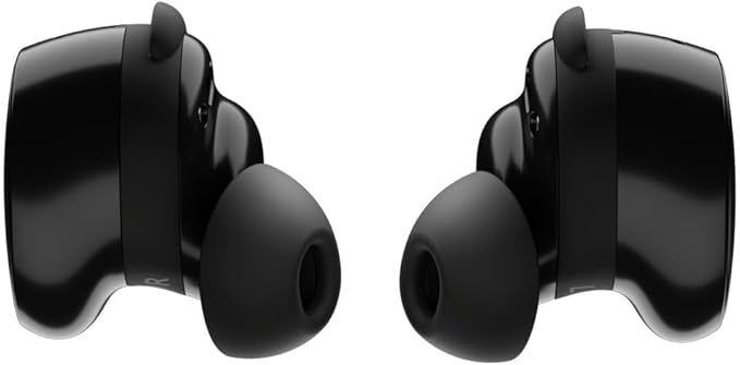 Bose QuietComfort Bluetooth Earbuds, True Wireless Earbuds with Active Noise Cancellation and Mic, Deep Bass, IPX4 Rating, Up to 8.5 Hours of Playtime, Black