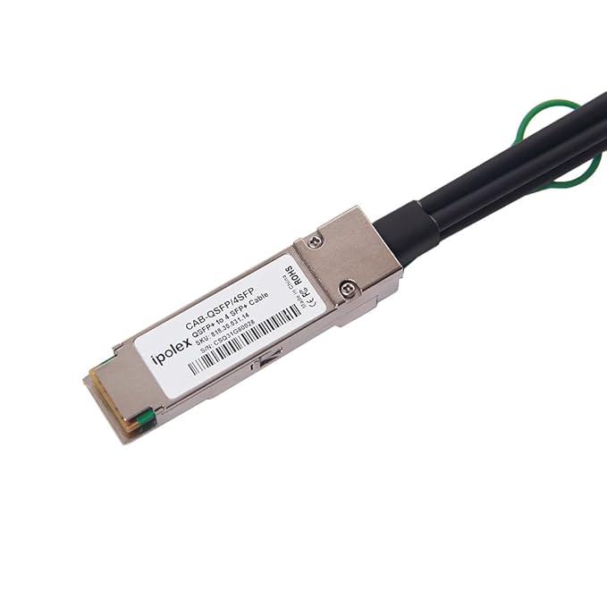 ipolex 40G QSFP+ to 4x10G SFP+ Breakout DAC Twinax Cable for Cisco QSFP-4SFP10G-CU3M, 3-Meter(10ft), 40GBASE-CR4 Direct Attach Copper(DAC) Passive Copper Cable, for Cisco, Ubiquiti and More