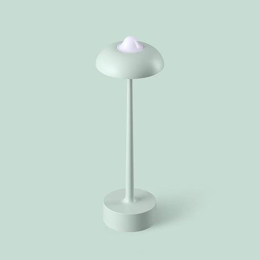 DAWALIGHT Cordless Rechargeable Desk Lamp with 3-Level Stepless Dimming, Adjustable 2700K/4000K/6500K Color Temperature, Portable Aluminum Table Light for Bedroom Restaurant Outdoor, Green