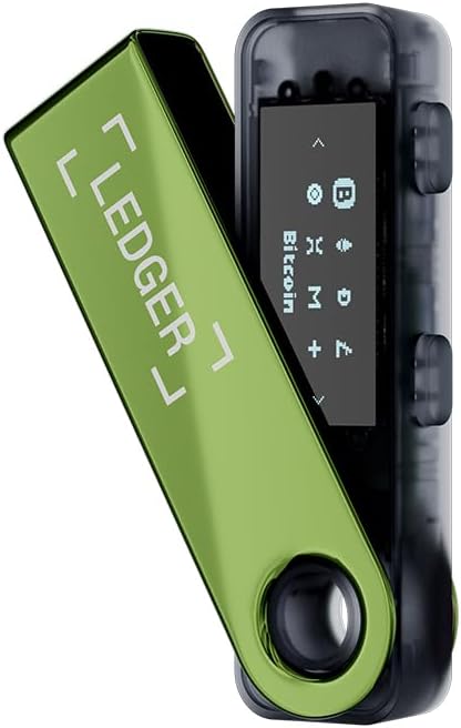 Ledger Nano S Plus (Oxidate Green) : The Perfect Entry-Level Hardware Wallet to securely Manage All Your Crypto and NFTs (for Desktop or Android only)