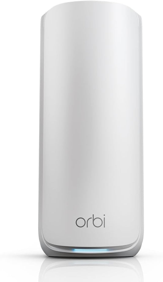 NETGEAR Orbi 870 Series (RBE870) Tri-Band WiFi 7 Mesh Add-on Satellite – Works with Orbi RBE872 and RBE873 – Security Features, Adds Coverage Up to 3,000 Sq. Ft. - BE21000 802.11be (Up to 21 Gbps)