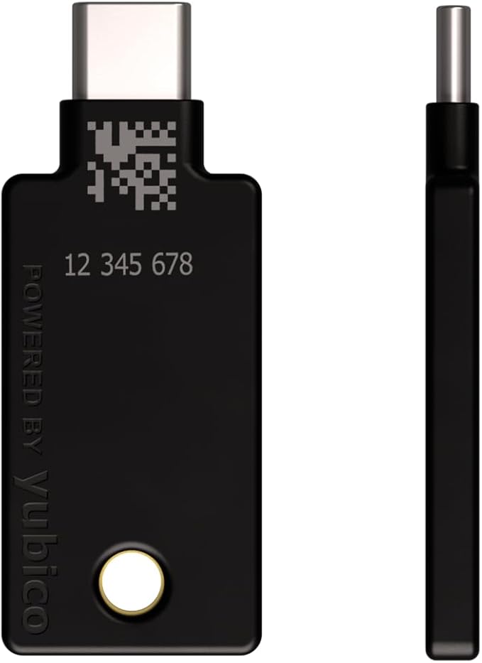 Yubico - YubiKey 5C NFC - Two-Factor authentication (2FA) Security Key, Connect via USB-C or NFC, FIDO Certified - Protect Your Online Accounts