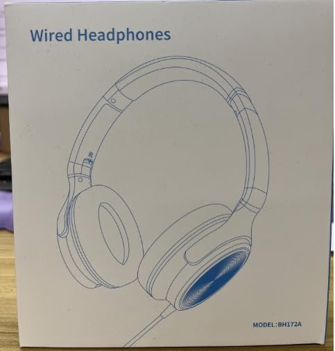 USB C Headphones Wired, Over Ear USB C Wired Headphones with Microphone, Volume Control, HD Stereo Sound, Foldable USB Type C Headphones for Adult/Teens/Chromebook/Laptop/Computer/iPhone,White